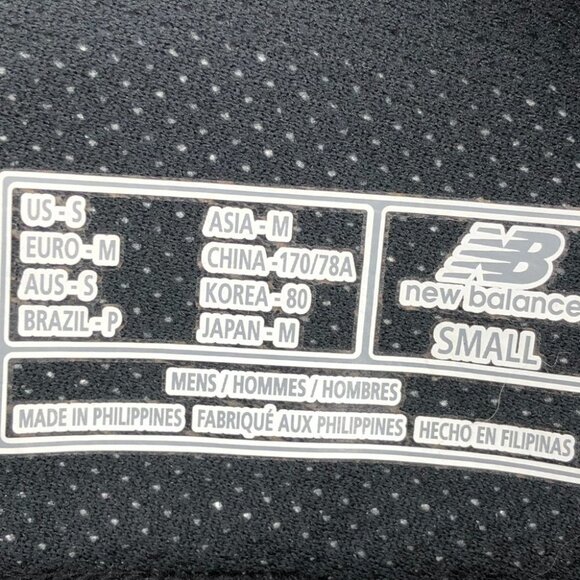 NEW BALANCE Black Performance Sport Windbreaker Zippered Jacket w/ Pockets  SP - Picture 9 of 16